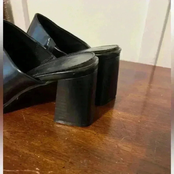 Y2K square toed chunky mules size 7 - Picture 5 of 7